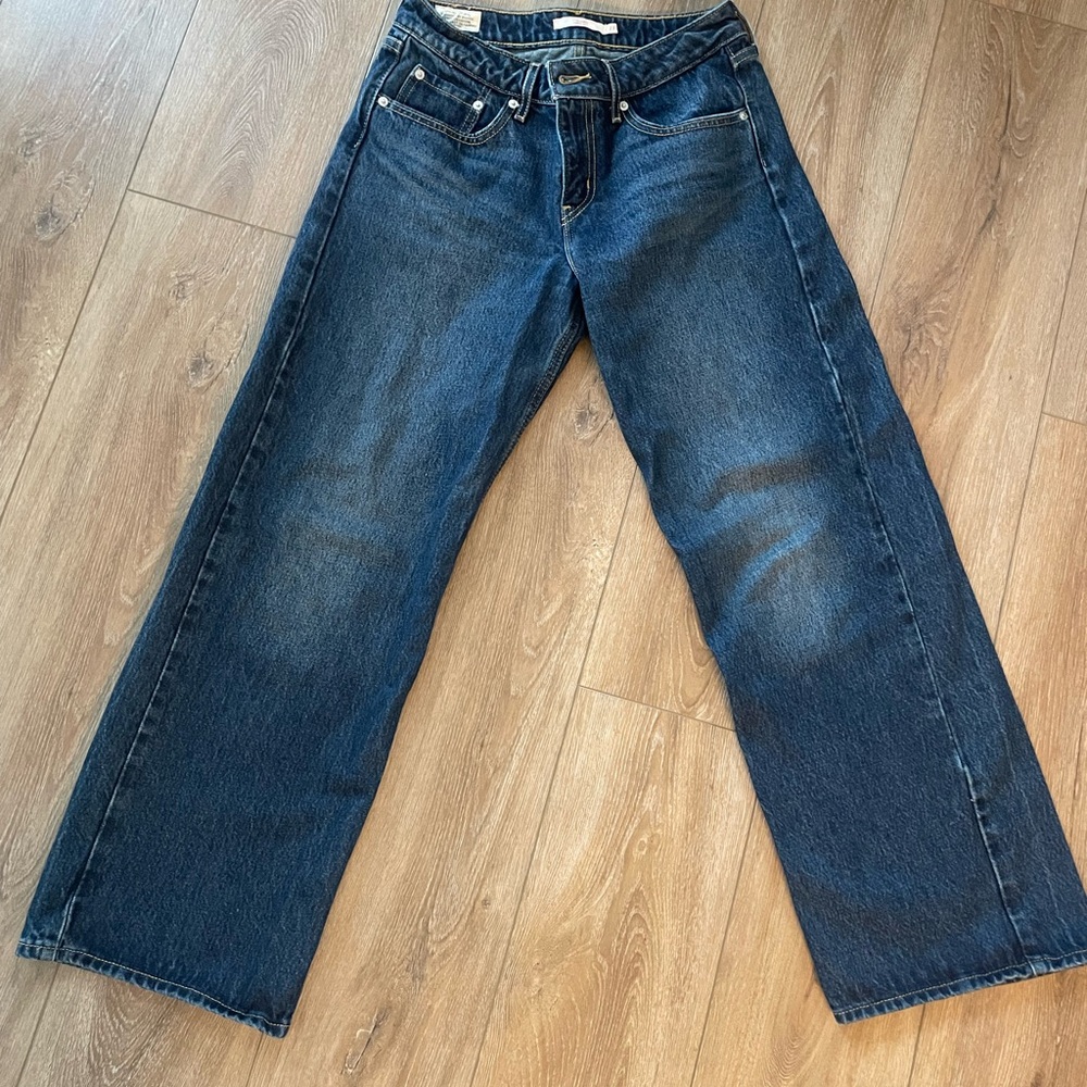 Levi's Women's Dark Blue Wide-Leg Jeans